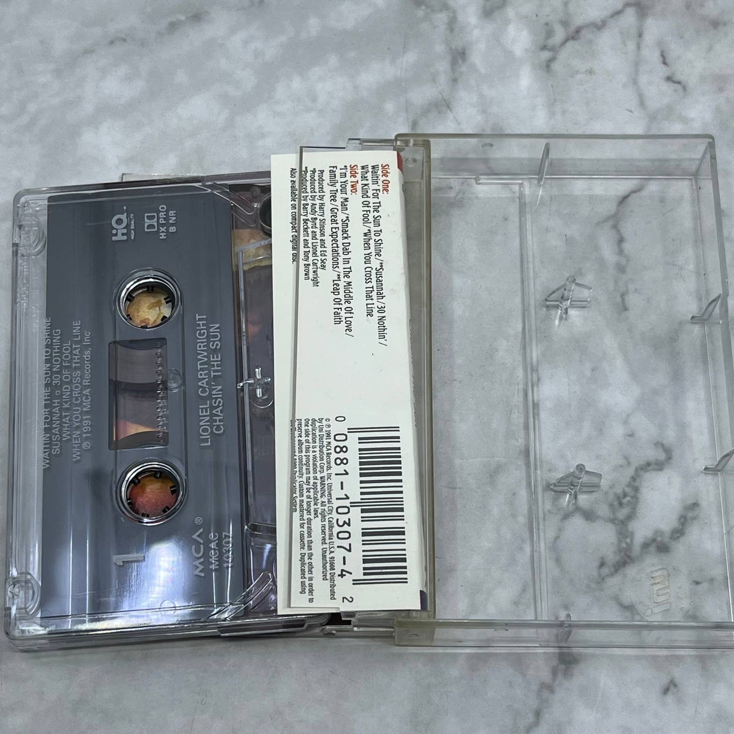 Lionel Cartwright Chasin' The Sun Cassette,USA. Cassette Tape TB7-20