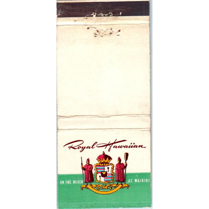 Royal Hawaiian on the Beach Waikiki Advertising Matchbook Cover MM10-3