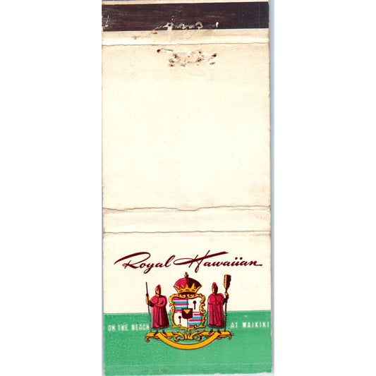Royal Hawaiian on the Beach Waikiki Advertising Matchbook Cover MM10-3