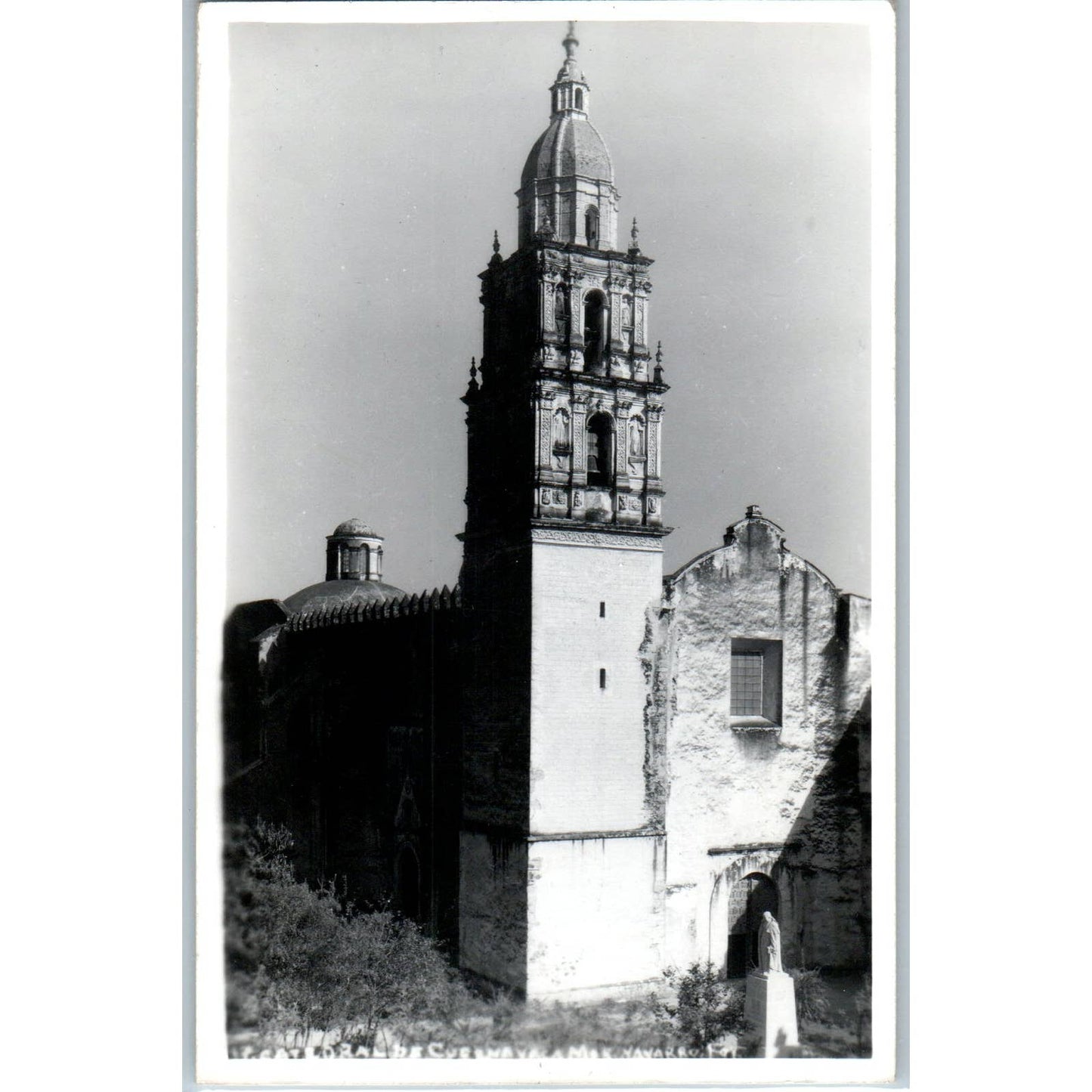 Catedral de Cuernavaca México - Original RPPC Postcard TJ7-MP