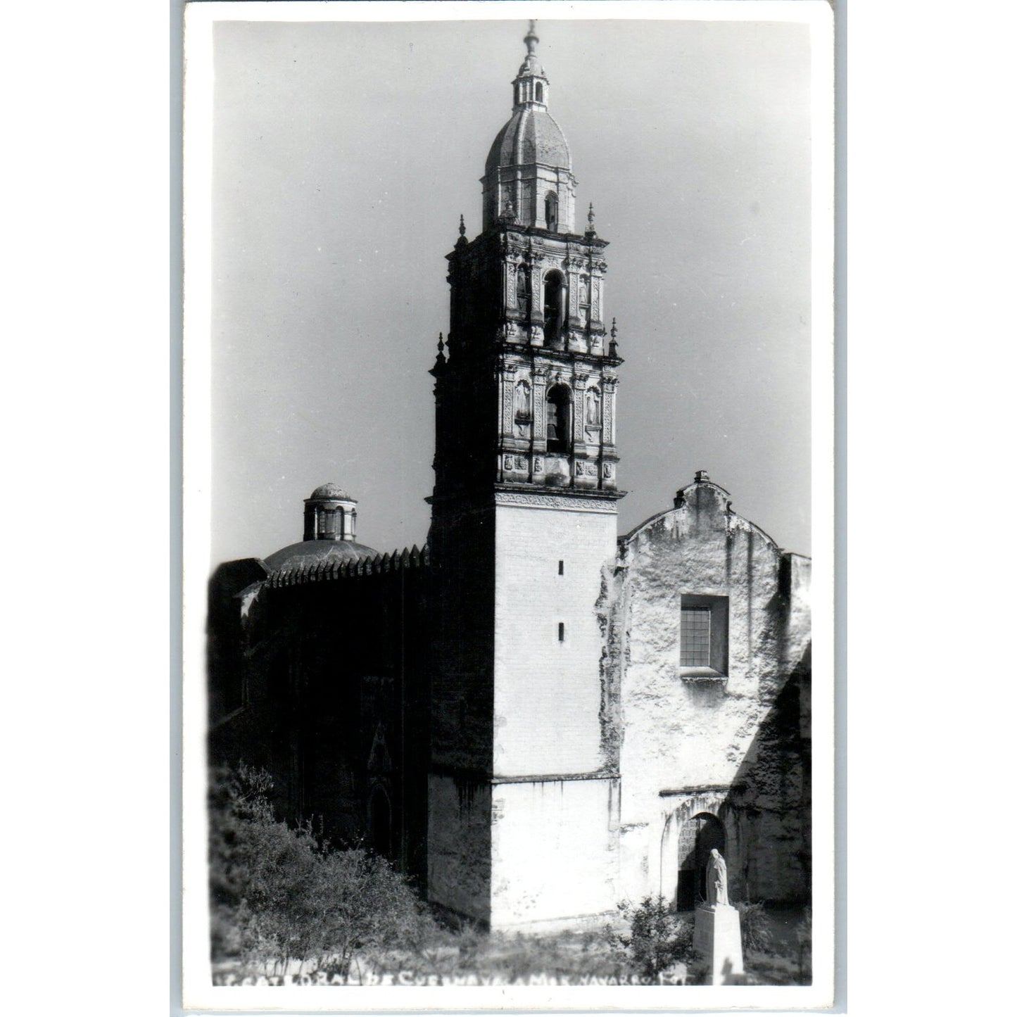 Catedral de Cuernavaca México - Original RPPC Postcard P3-8