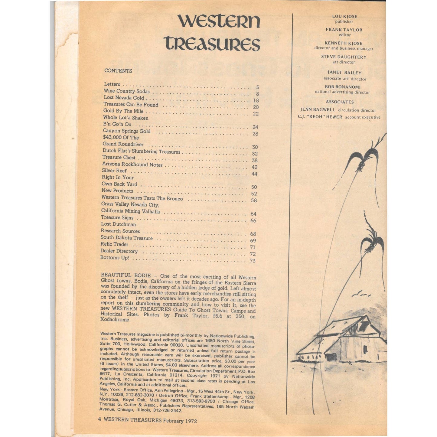 Western Treasures Magazine - Treasure Hunting Metal Detecting Feb 1972 M3