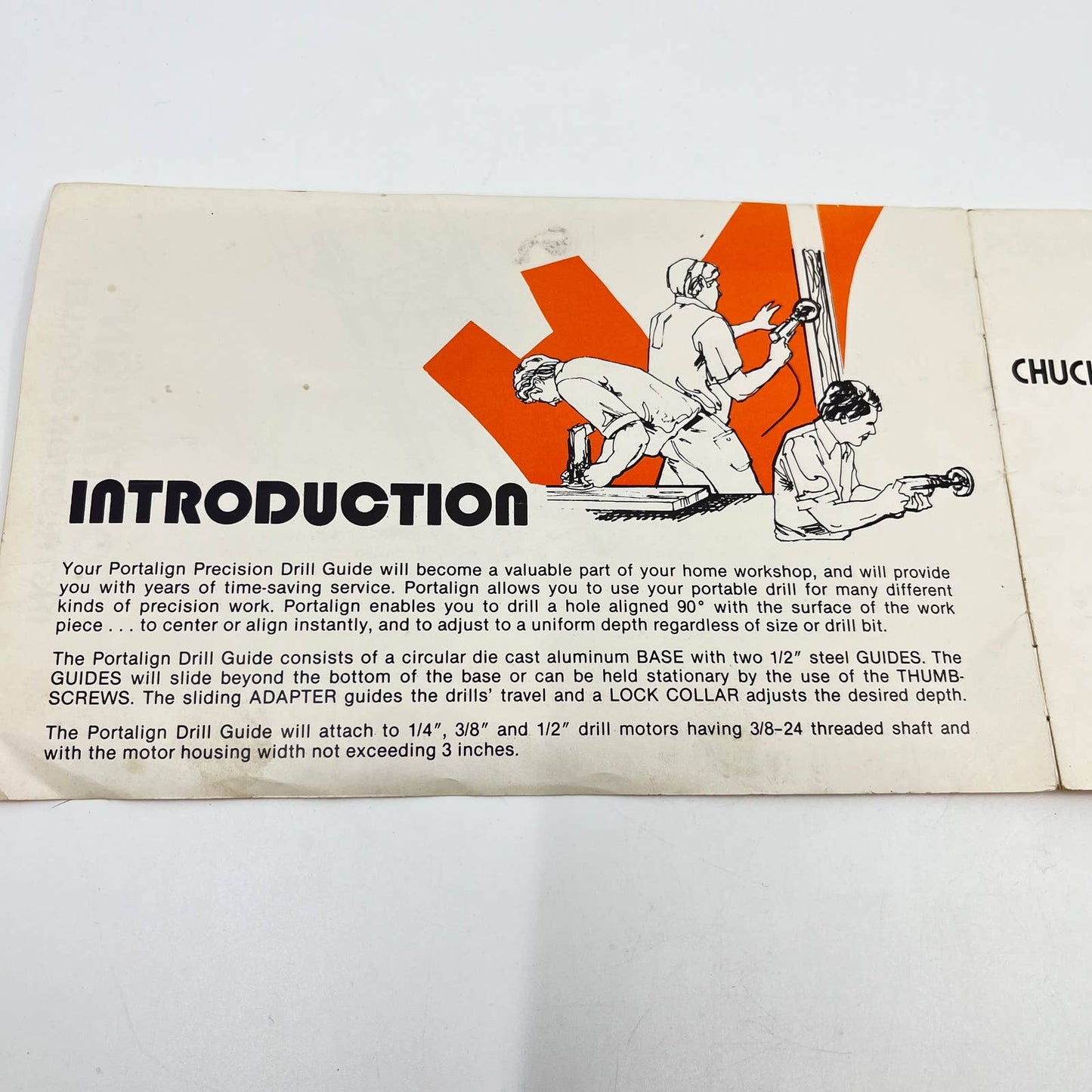 Vintage Portalign Precision Drill Guide Instruction Booklet D7