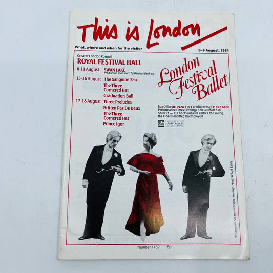 1984 This Is London Tourist Guide Booklet Ballet Theatre Royal Festival Hall BA4