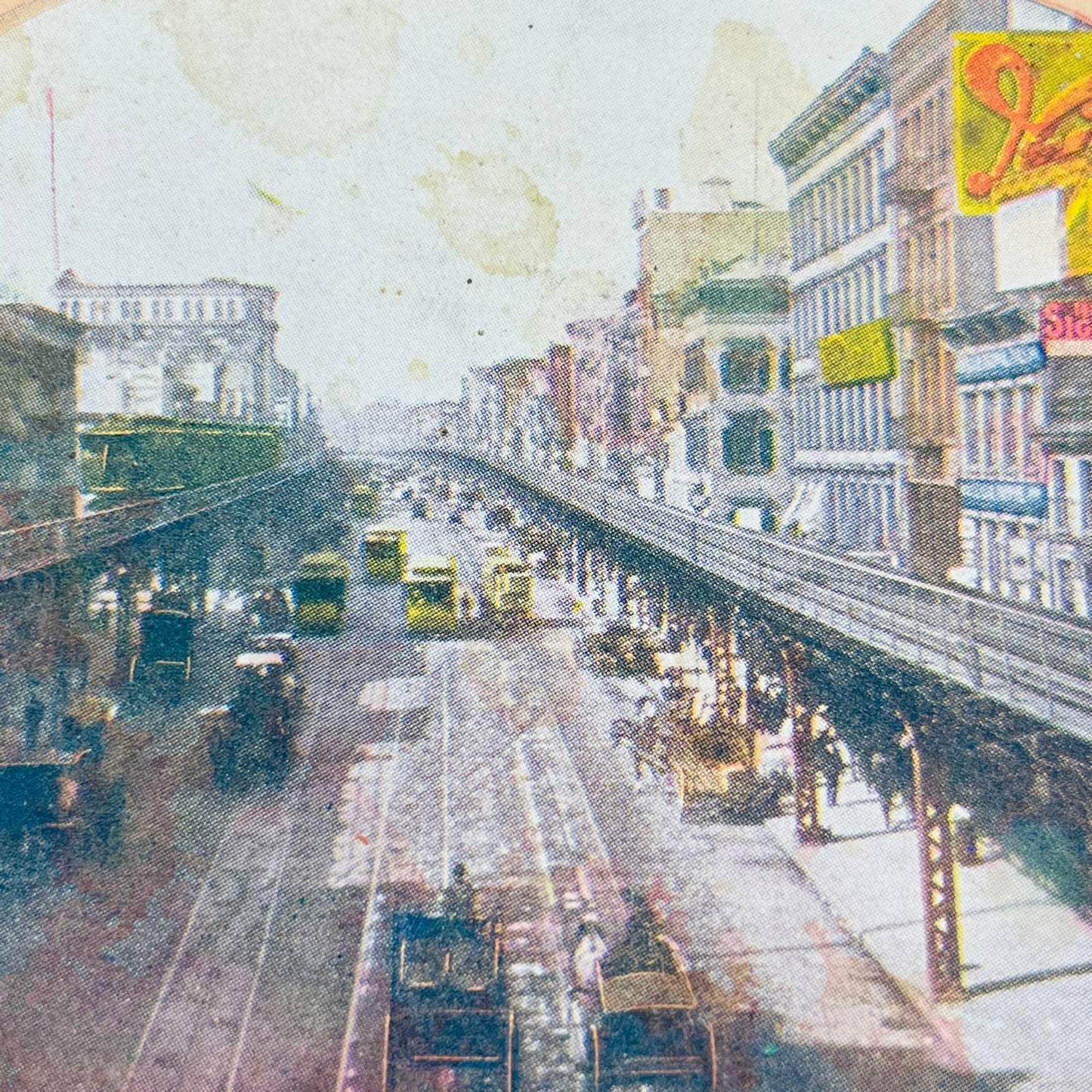 c1900 Lot of 6 New York Stereoview Cards Saratoga Niagara The Bowery TA7-1