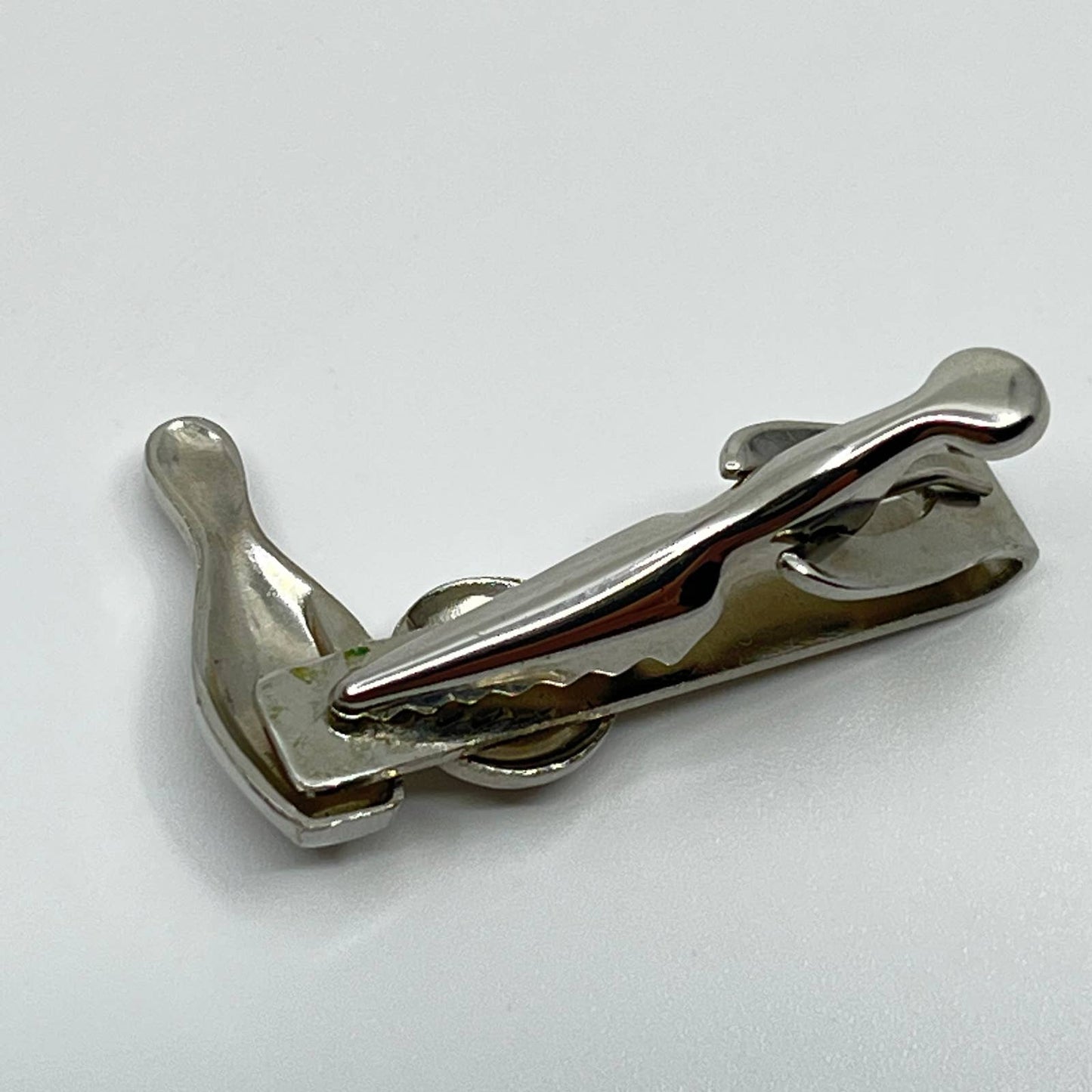 VTG Silver Tone Bowling Pin Ball Tie Clip Tie Pin SC3