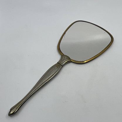 Vintage Art Nouveau Vanity Mirror Brass Tone TH3
