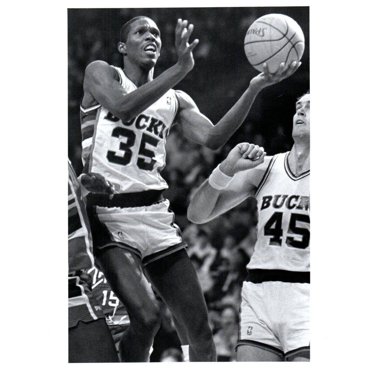 1987 Press Photo Milwaukee Jerry Reynolds McDonalds Basketball Open 8x10" AD3