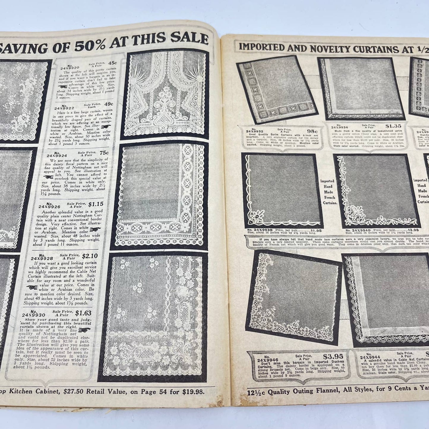 RARE Sears 1914 Bargain Supplement Catalog Sears Roebuck  Coverless TF7