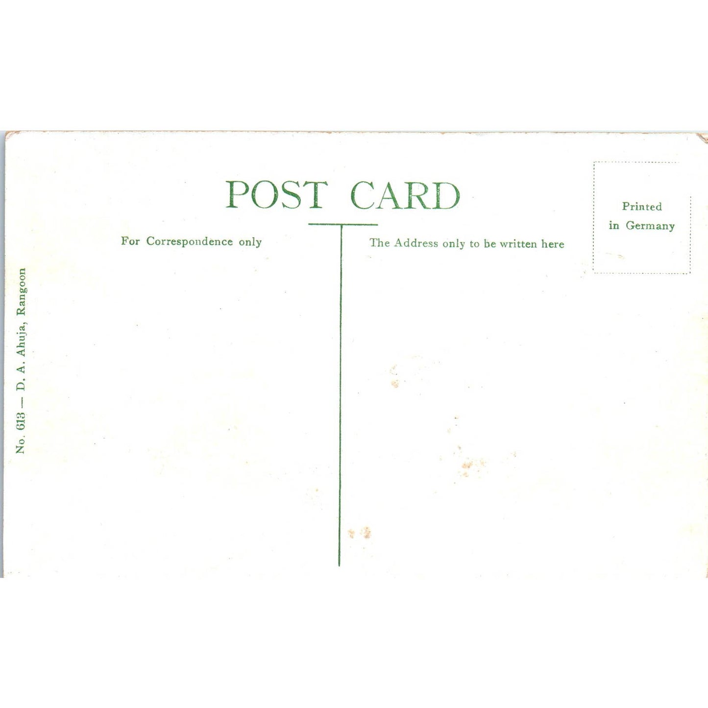 Victoria Park Rangoon c1910 Original Postcard TK1-P1