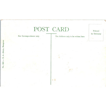 Victoria Park Rangoon c1910 Original Postcard TK1-P1