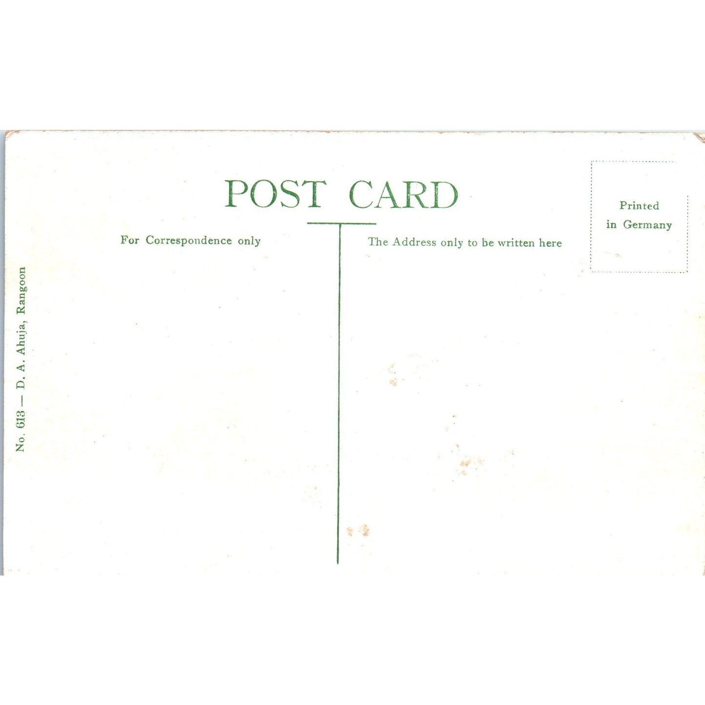 Victoria Park Rangoon c1910 Original Postcard P3-3