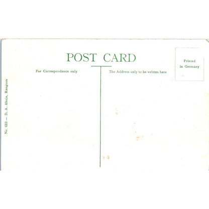 Victoria Park Rangoon c1910 Original Postcard P3-3