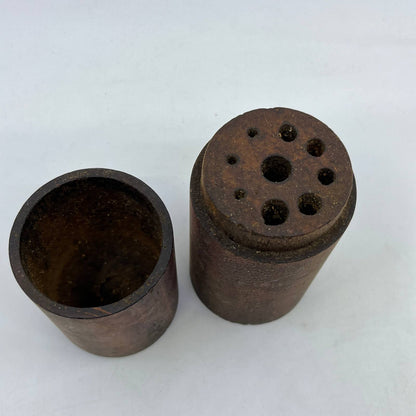 Vintage Shop Made Solid Wood Drill Bit Holder 7" TH7