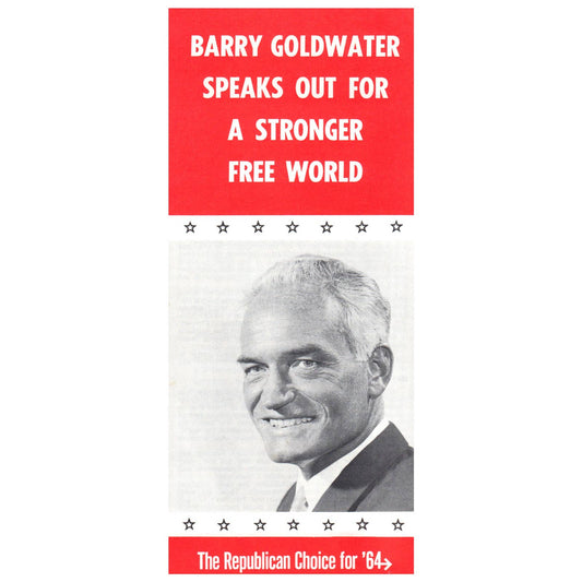 1964 Political Brochure Barry Goldwater Republican Presidential Candidate SF3-5