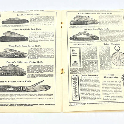 1919 Successful Farming Magazine Reward Book Catalog Magazine Sales AB7