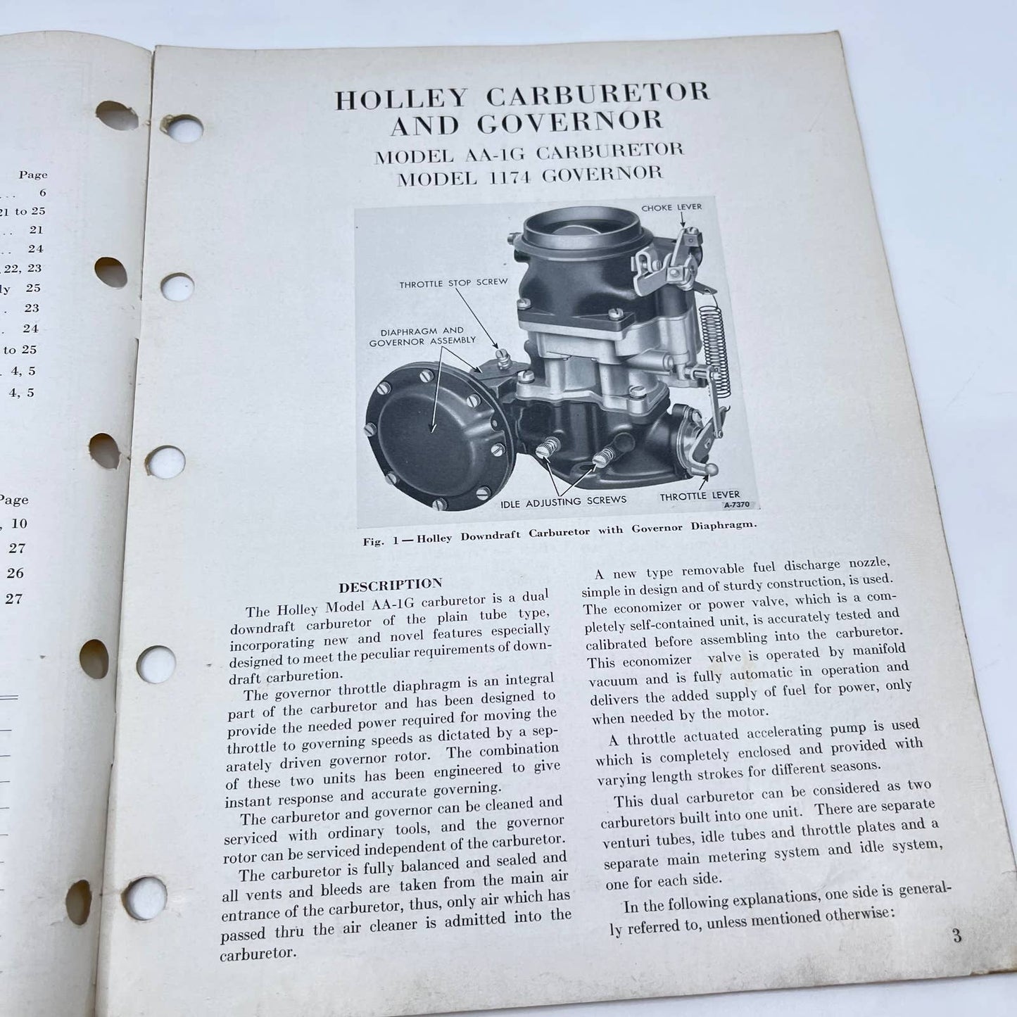 1940s Shop Talks for International Truck Servicemen #22 Holley Carburetor TF8