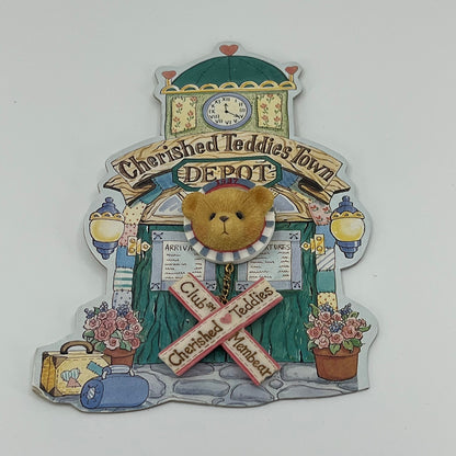 Cherished Teddies Club Member 1997 Enesco Darling Resin 1.5” Pin NEW On Card SA6