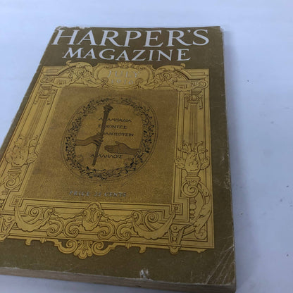 Harpers Monthly Magazine July 1916 Academic Heights Simeon Strunsky Many Ads