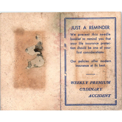 Antique Business Card Palmetto State Life Ashley C. Tobias Columbia SC SE5