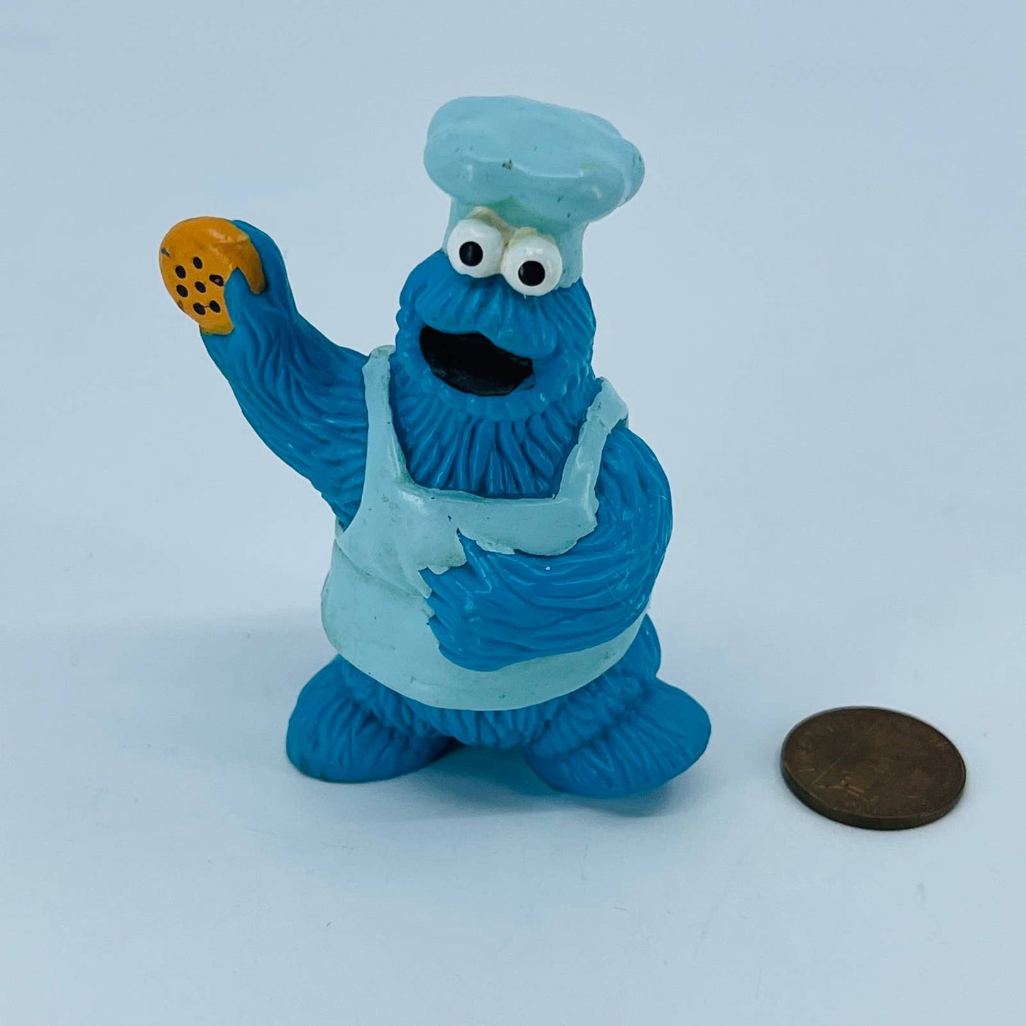 Muppets COOKIE MONSTER CHEF BAKER FIGURE TARA TOY SESAME STREET 3” SC4