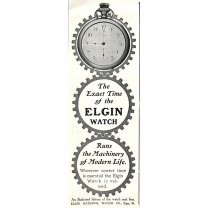 Elgin National Watch Co, Elgin IL - 1903 Original Ad TJ7-L
