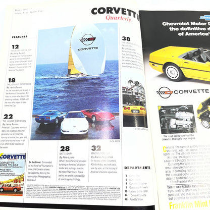 1991 Winter - Corvette Quarterly Magazine San Diego Corvette Tour TG1