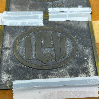 Vintage Newspaper Ad Printing Plate & Flong Set IGA Grocery Stores Logo TC9-5