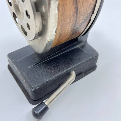 VTG Boston Crank Walnut Wood Grain 8-Hole Pencil Sharpener Suction Cup Base TF3