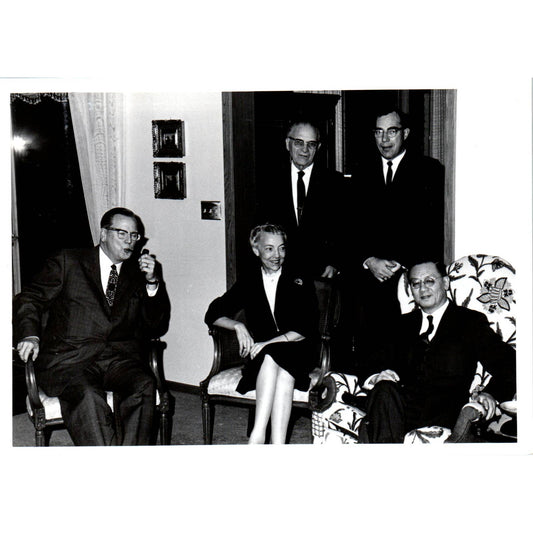 Shu-Kai Chow Chinese Ambassador Dr. Albert Bergesen 1966 Original Photo TK1-P5