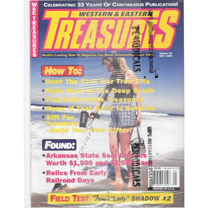 Western & Eastern Treasures Magazine - Treasure Hunting SEALED May 1999 M6