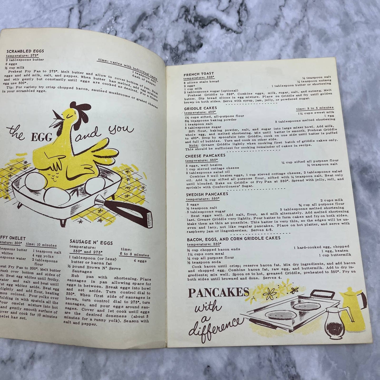 Vintage Westinghouse Electric Housewares Breakfast Cook Book TJ4