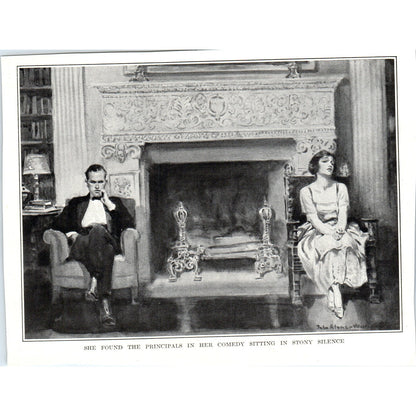 c1920 John Alonzo Williams Principals in Her Comedy Sitting in Silence TH2-SF1