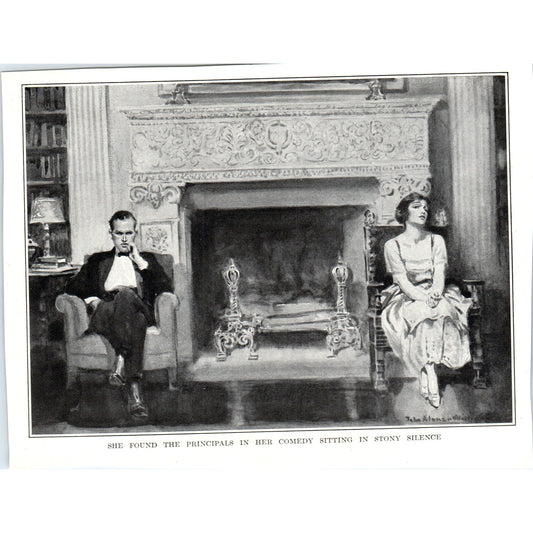 c1920 John Alonzo Williams Principals in Her Comedy Sitting in Silence TH2-SF1