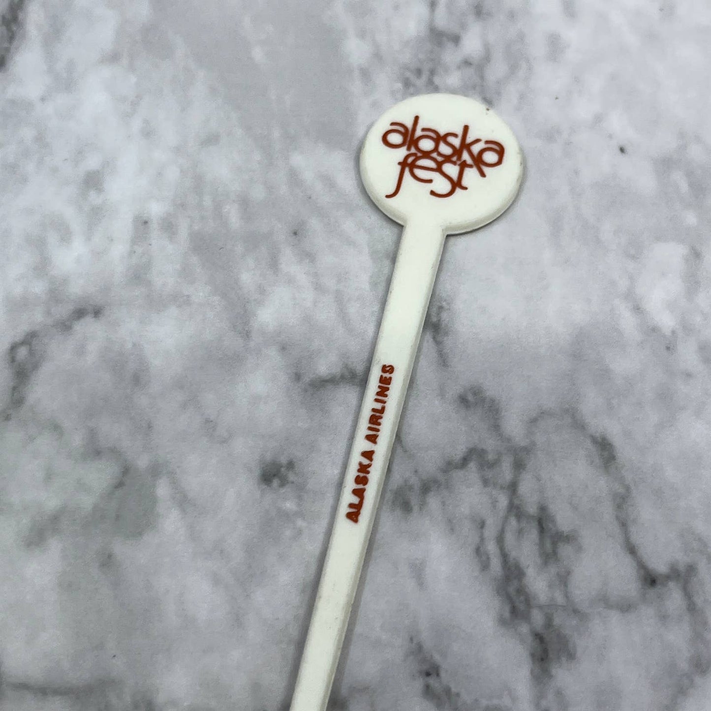 Vintage Alaska Airlines Alaska Fest Garnish Pick Swizzle Stirrer SA2