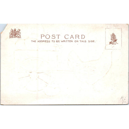 Easter Hen & Chick Colored Eggs Raphael Tuck Original Postcard TK1-P17