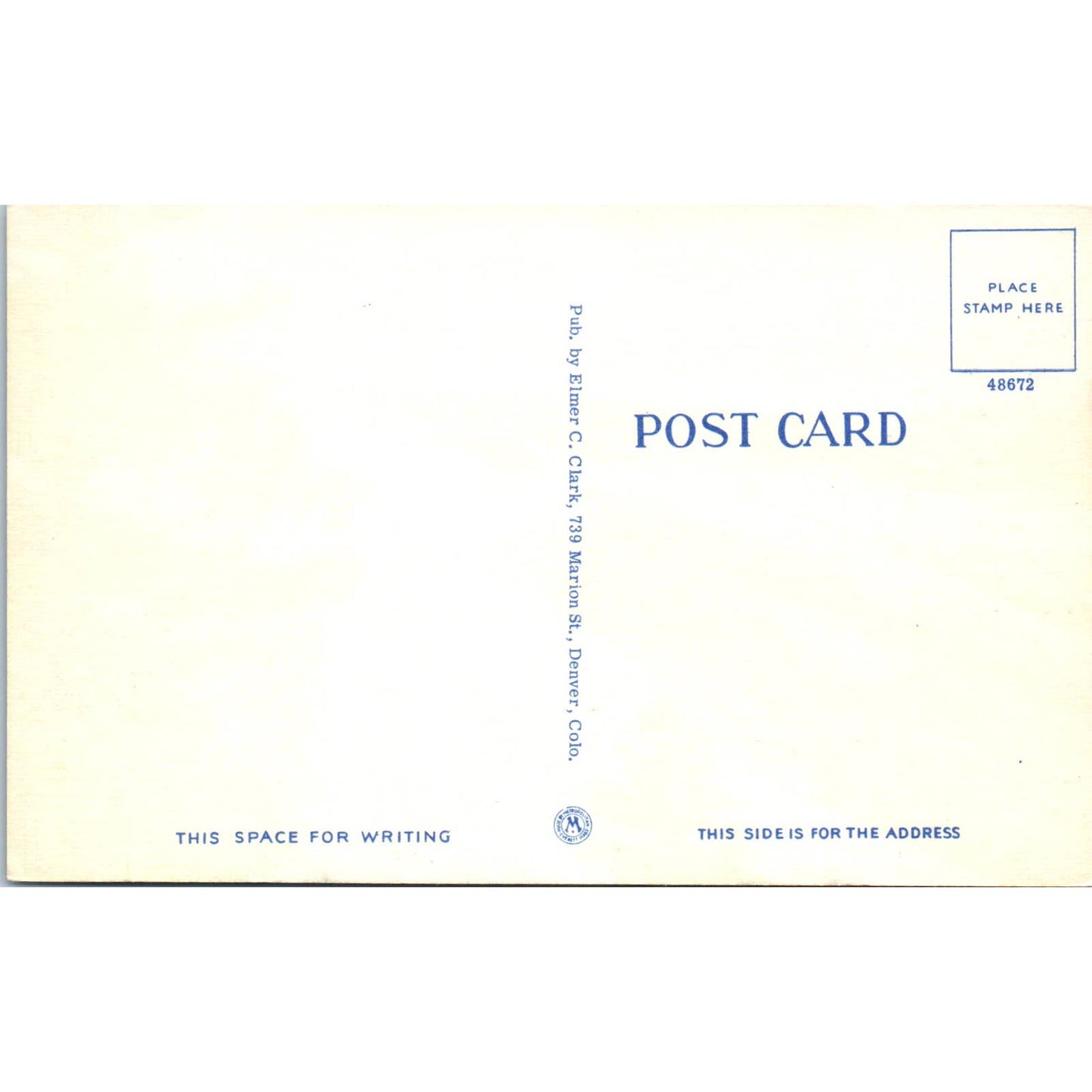 Mount Vernon Canyon Denver Colorado Original Postcard TK1-24