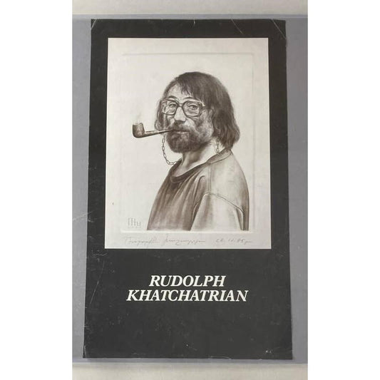 1980 Rudolph Khatchatrian Signed Sketch Portrait Print  RU1