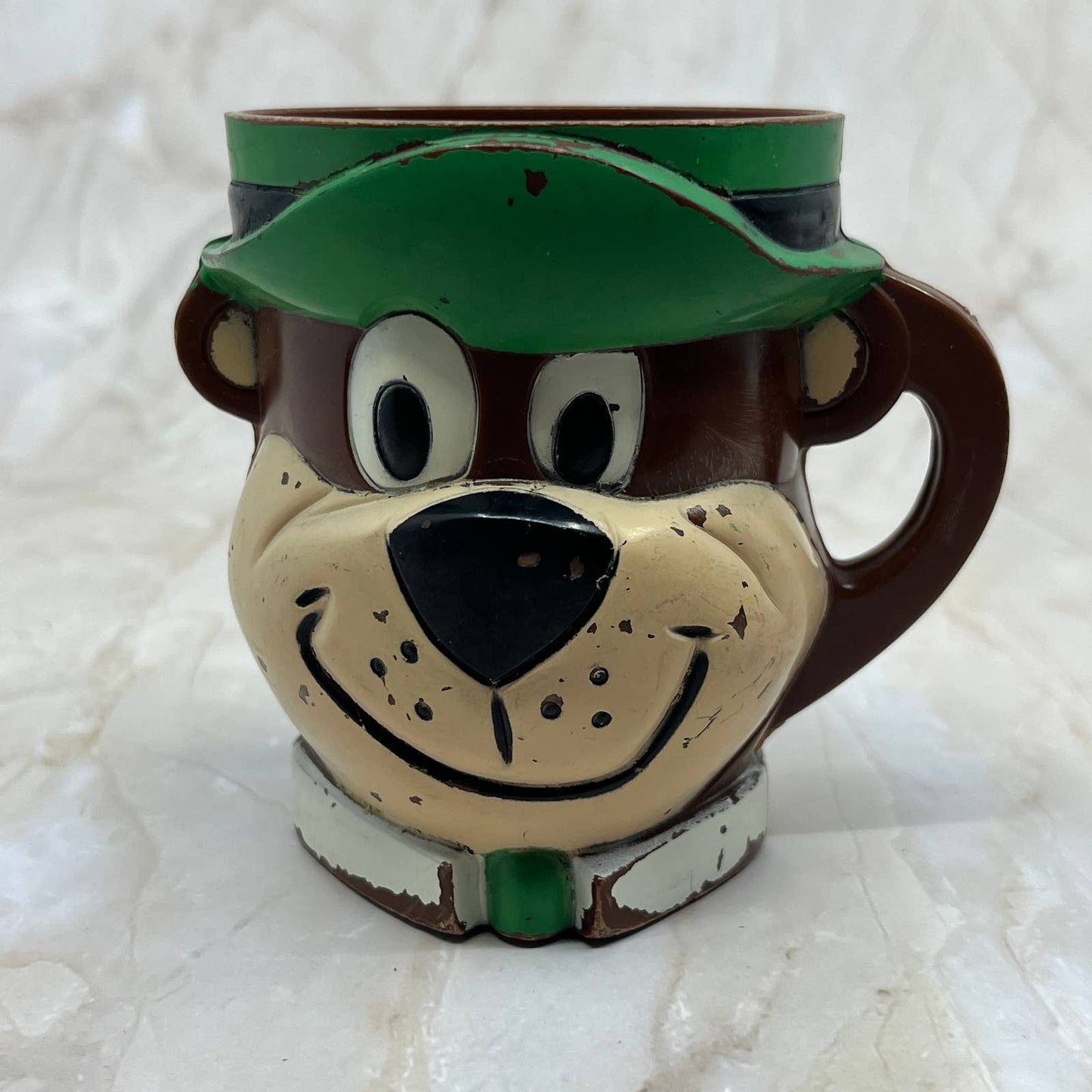 Vtg 1961 Hanna-Barbera Yogi Bear Plastic Cup Mug F&F Mold TK2-1