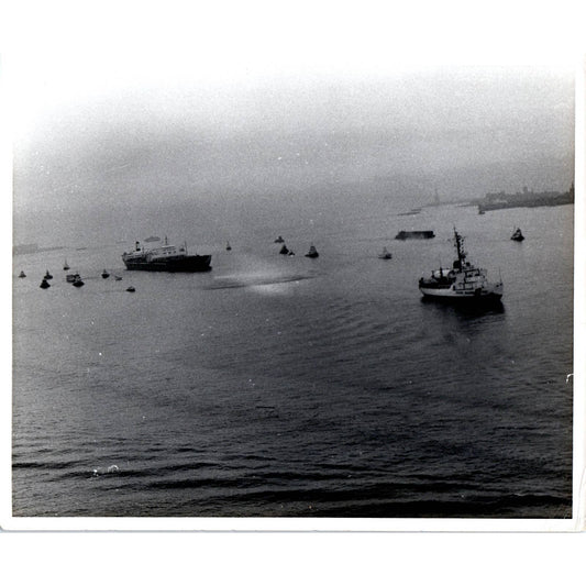 c1970 Original Photo USCG Coast Guard Staten Island Ships Asea 8x10 AD6