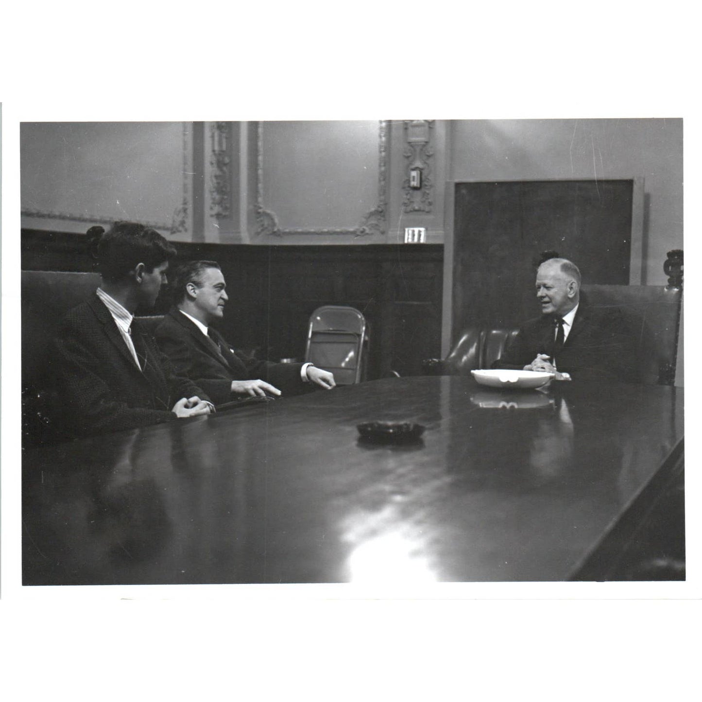 Ambassador Yriart & Son With SD Governor Nils Boe 1965 Original Photo 5x7 TK1-P4