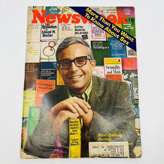 Newsweek Magazine August 24 1970 Best-Selling Author Dr. David Reuben TD6