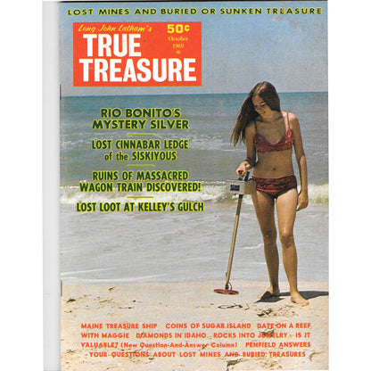 Long John Latham's Treasure Magazine - Gold Mining Metal Detecting Oct 1969 M5