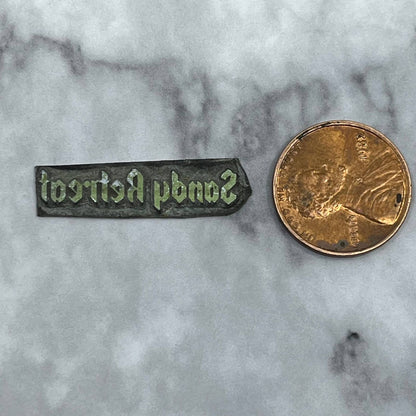 Vintage Printing Letterpress Printers Block Plate Sandy Retreat SE832