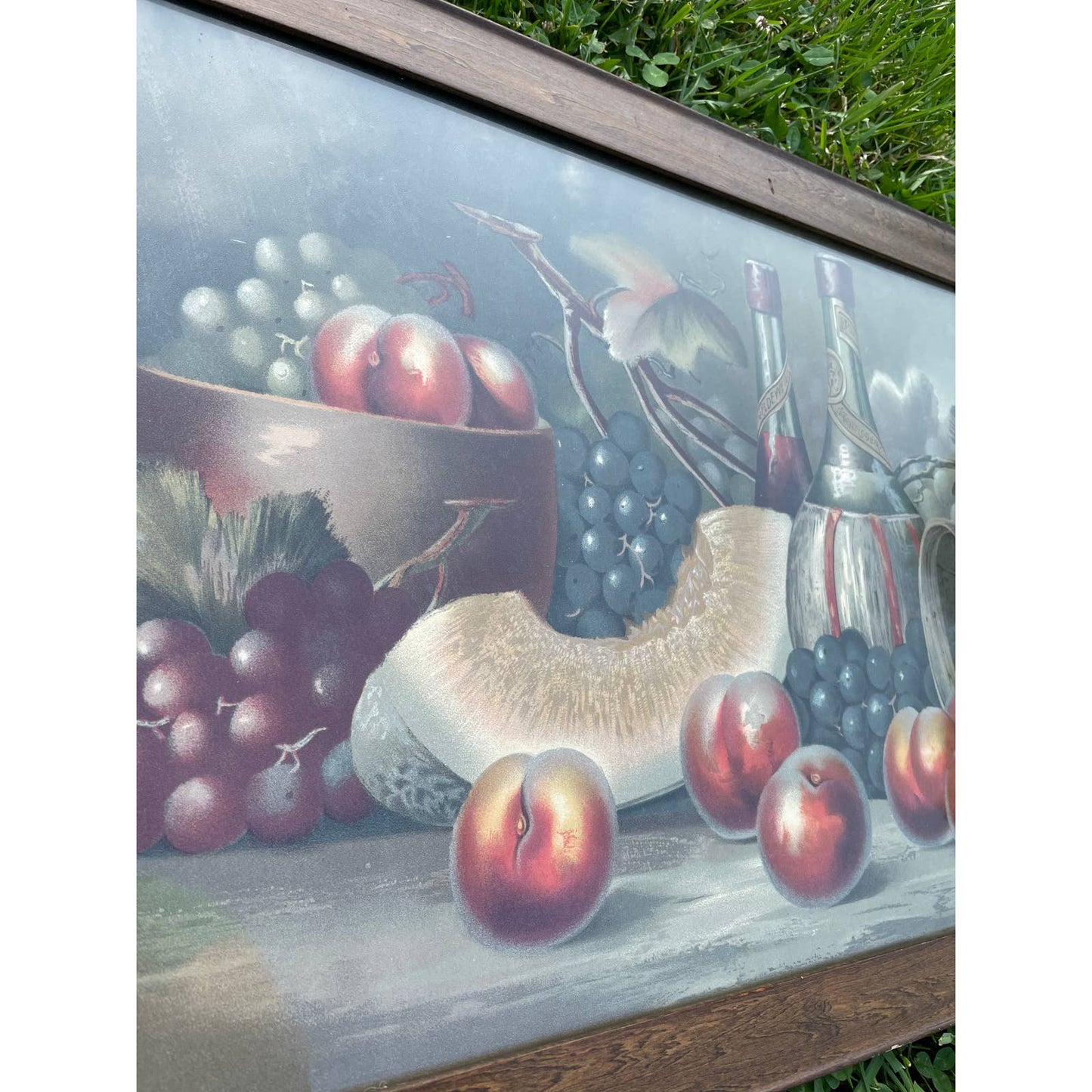 Antique Vintage H Hadland Chromolithograph Print Wall Art Framed