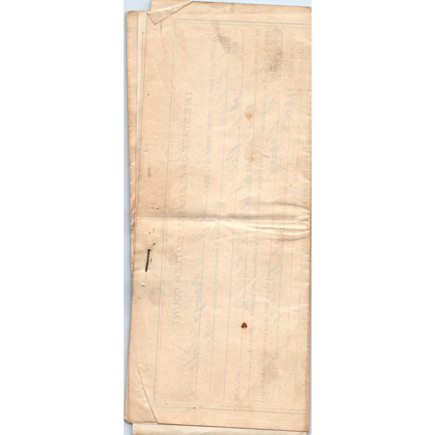 1913 State of Alabama Butler County Mortgage Deed J.M. Peevy AL AD6