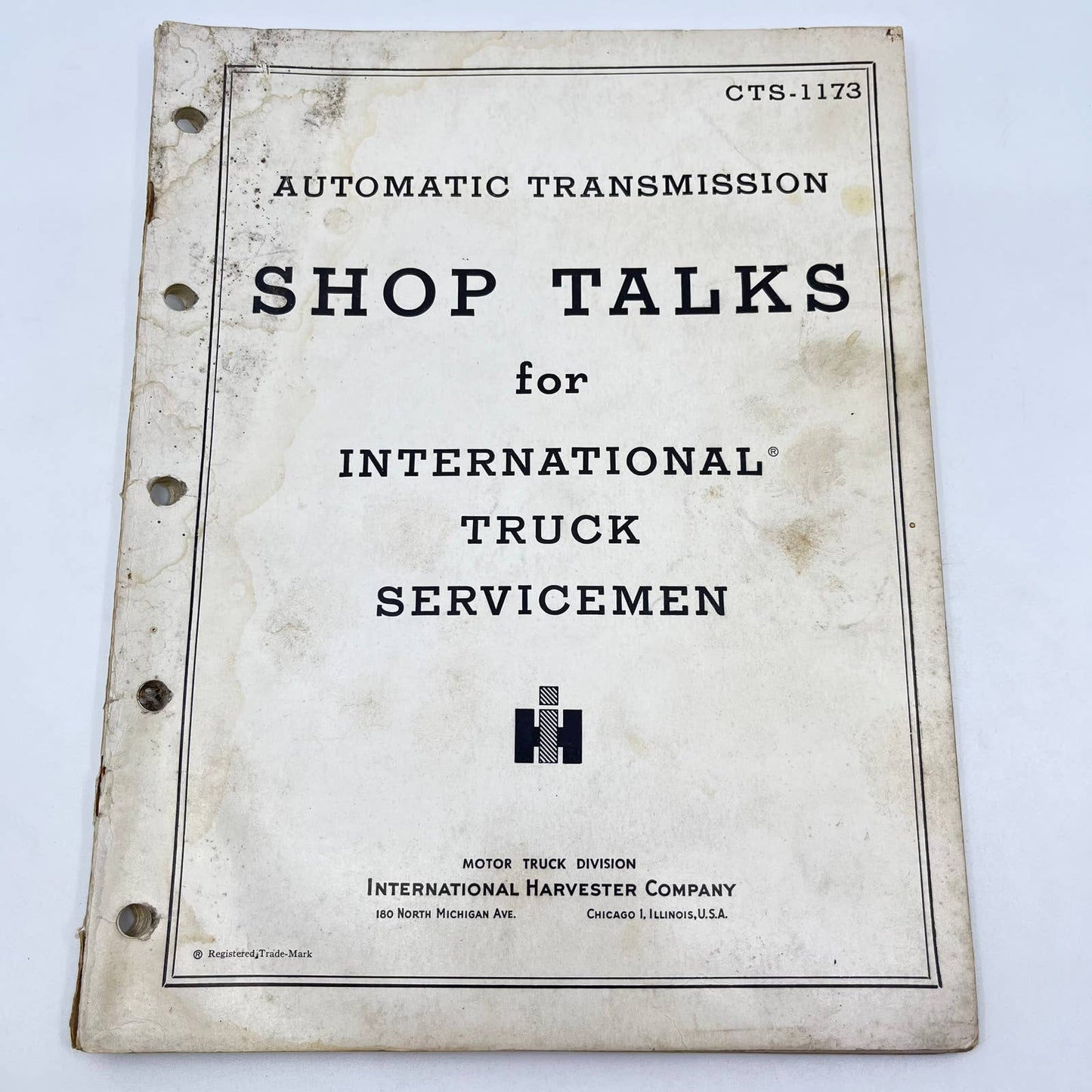 1954 IH SHOP TALKS Automatic Transmission Truck Servicemen CTS-1173 TF8-2