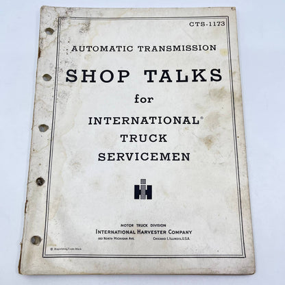 1954 IH SHOP TALKS Automatic Transmission Truck Servicemen CTS-1173 TF8-2