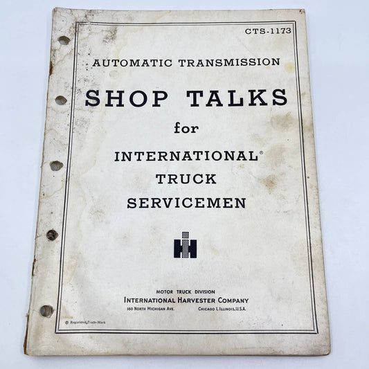 1954 IH SHOP TALKS Automatic Transmission Truck Servicemen CTS-1173 TF8-2