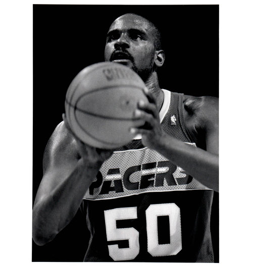 1989 Press Photo Basketball NBA Indiana Pacers LaSalle Thompson 8x10" AD3